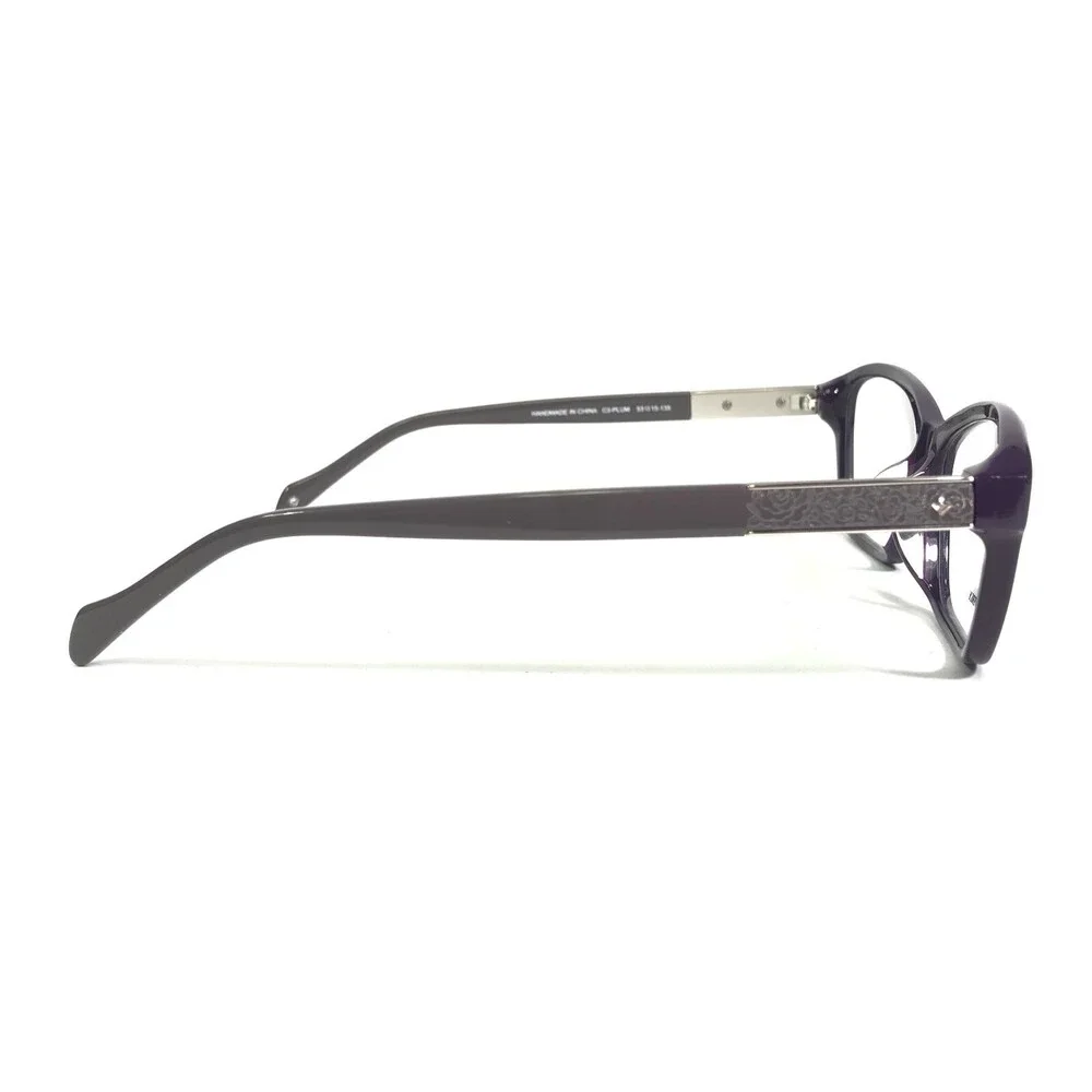 Laura Ashley Eyeglasses Frames BEVERLY C3-PLUM Grey Purple Cat Eye 53-15-135